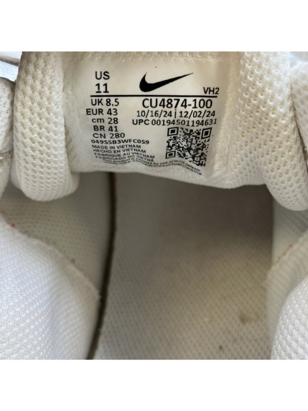 Nike RYZ 365 II Women’s White Beige Sneakers US 11 - Picture 6 of 7